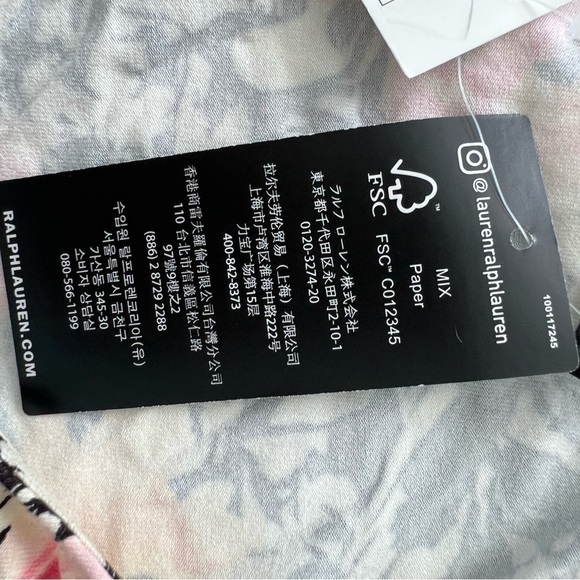 Ralph Lauren: Women Floral two tier dress with double tier flutter sleeves. Sz M - Picture 9 of 11